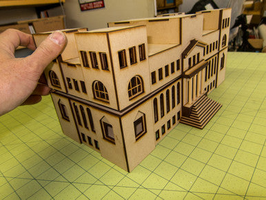 15mm WWII Government Building - Removable Top Floor (MDF) - 15MMDF350-3