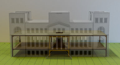 15mm WWII Government Building - Floor and Stairs Kit - 15MMDF350-4