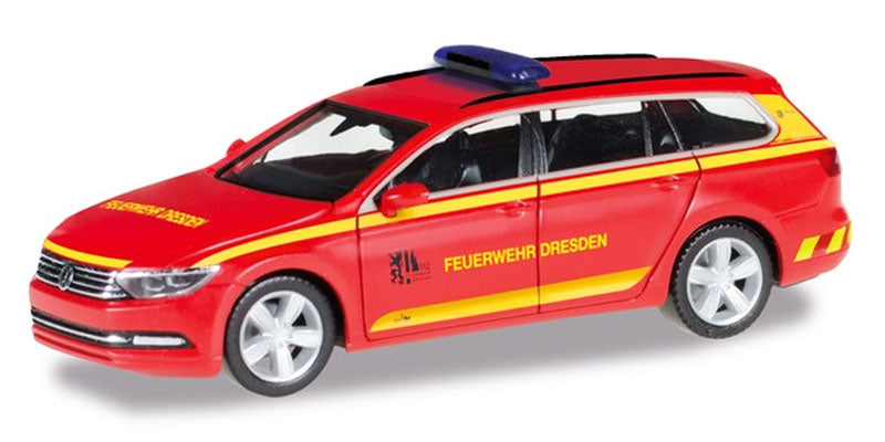 Herpa 95426 1/87 Scale Fire Service - Volkswagen Passat Fire Rescue Van