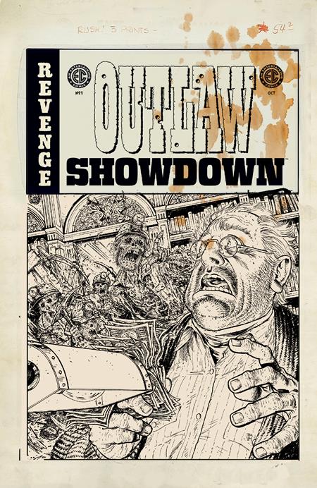 Ec Outlaw Showdown #1 E 1:20 Tony Moore B&W Artist Edition Variant (10/22/2025) Oni