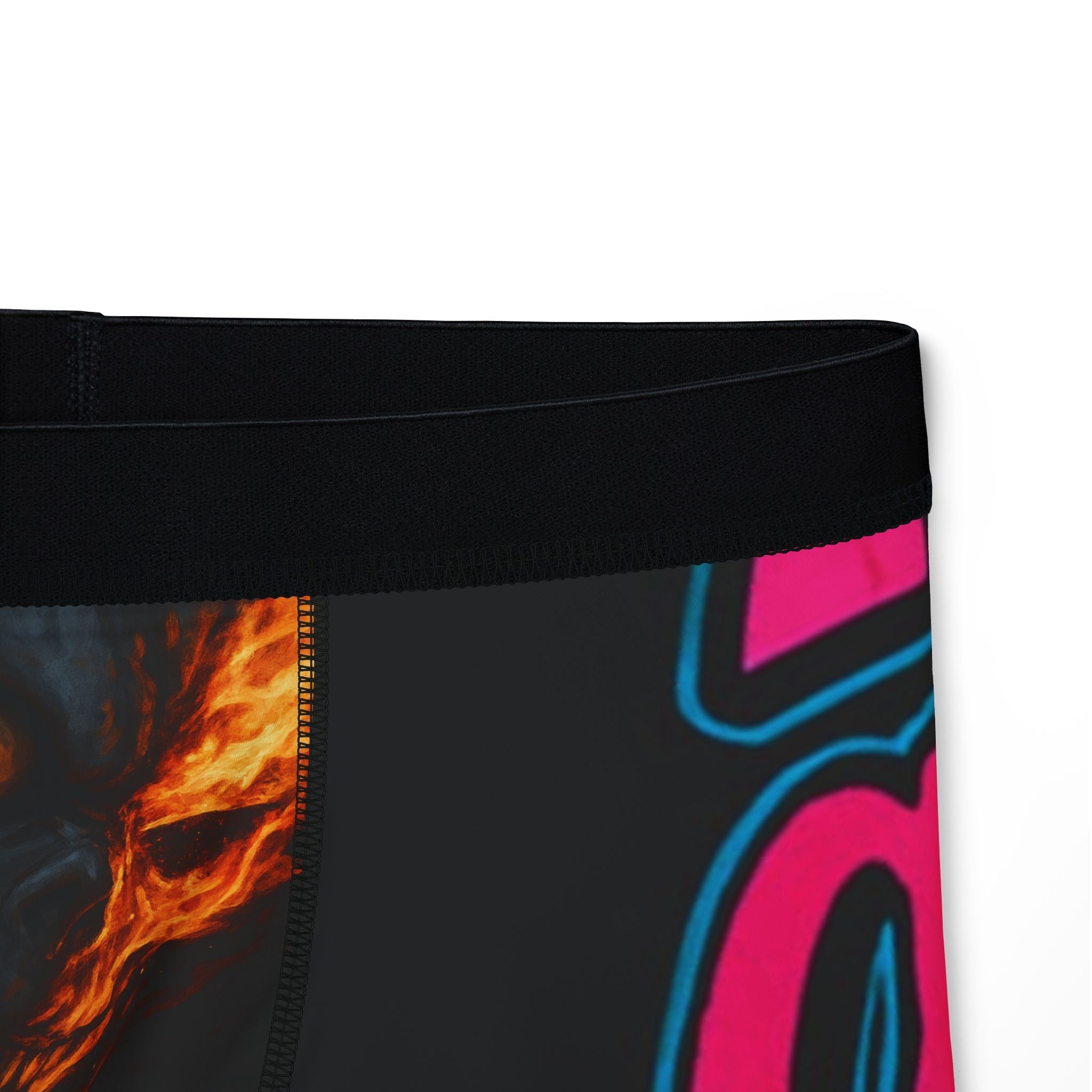 Men's Boxers with Fiery Design, Fun Underwear for Men, Unique Gift for Him, Comfortable Boxers, Everyday Loungewear, Casual Wear Underwear