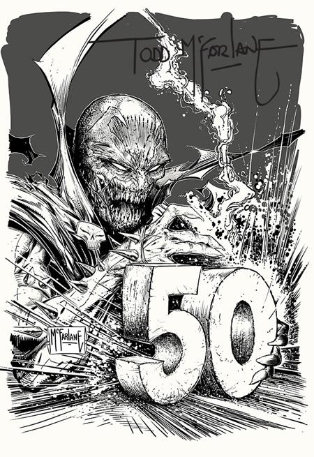 King Spawn #50 F 1:250 SIGNED Todd Mcfarlane Inks Variant (10/22/2025) Image