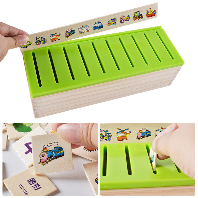 Wooden Knowledge Classification Box – Educational Toy for Early Learning
