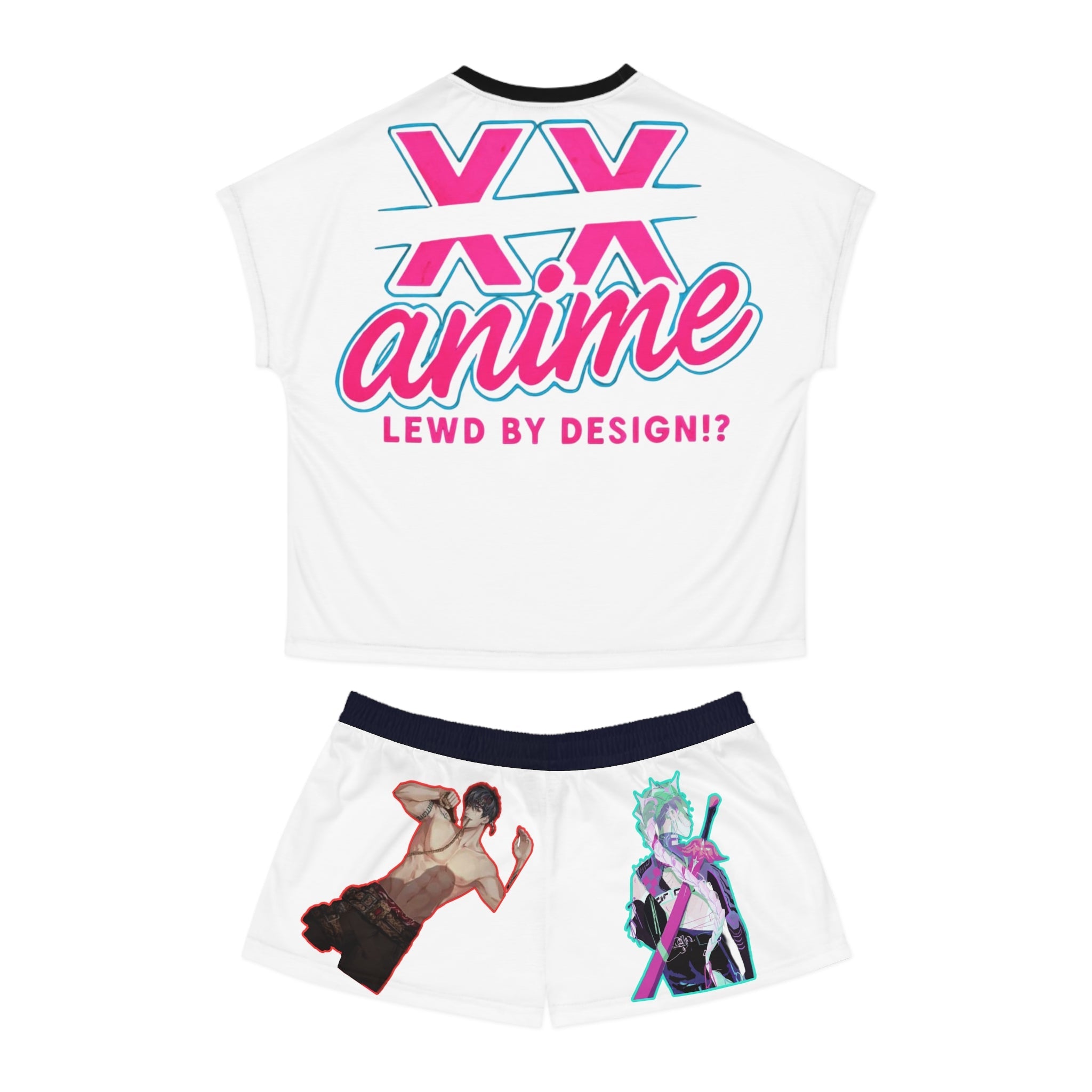 Idol style Women's Short Pajama Set, Cute and Comfy Sleepwear, Perfect for Sleepovers, Anime Conventions, Gifts for Fans, Relaxation Wear