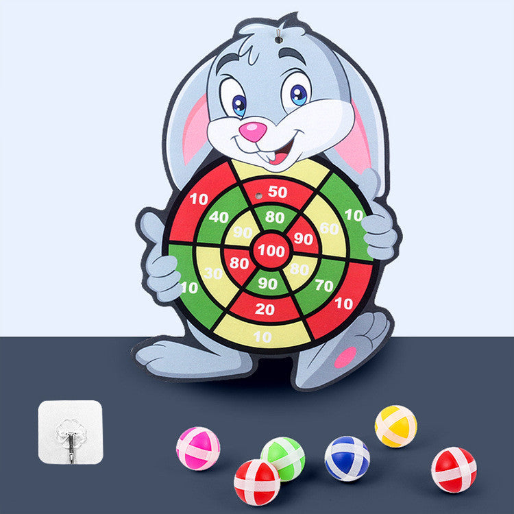 Children’s Sticky Ball Dart Board – Fun Cartoon-Themed Game Set