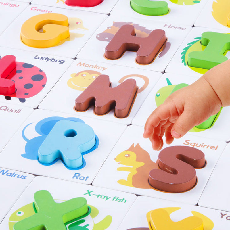 Letters Wooden Puzzle – Educational Baby Enlightenment Toy
