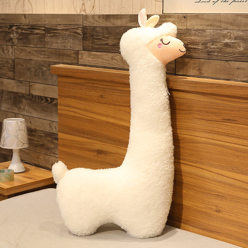 Large Plush Alpaca Pillow – Soft Stuffed Toy for Sleeping and Gifting