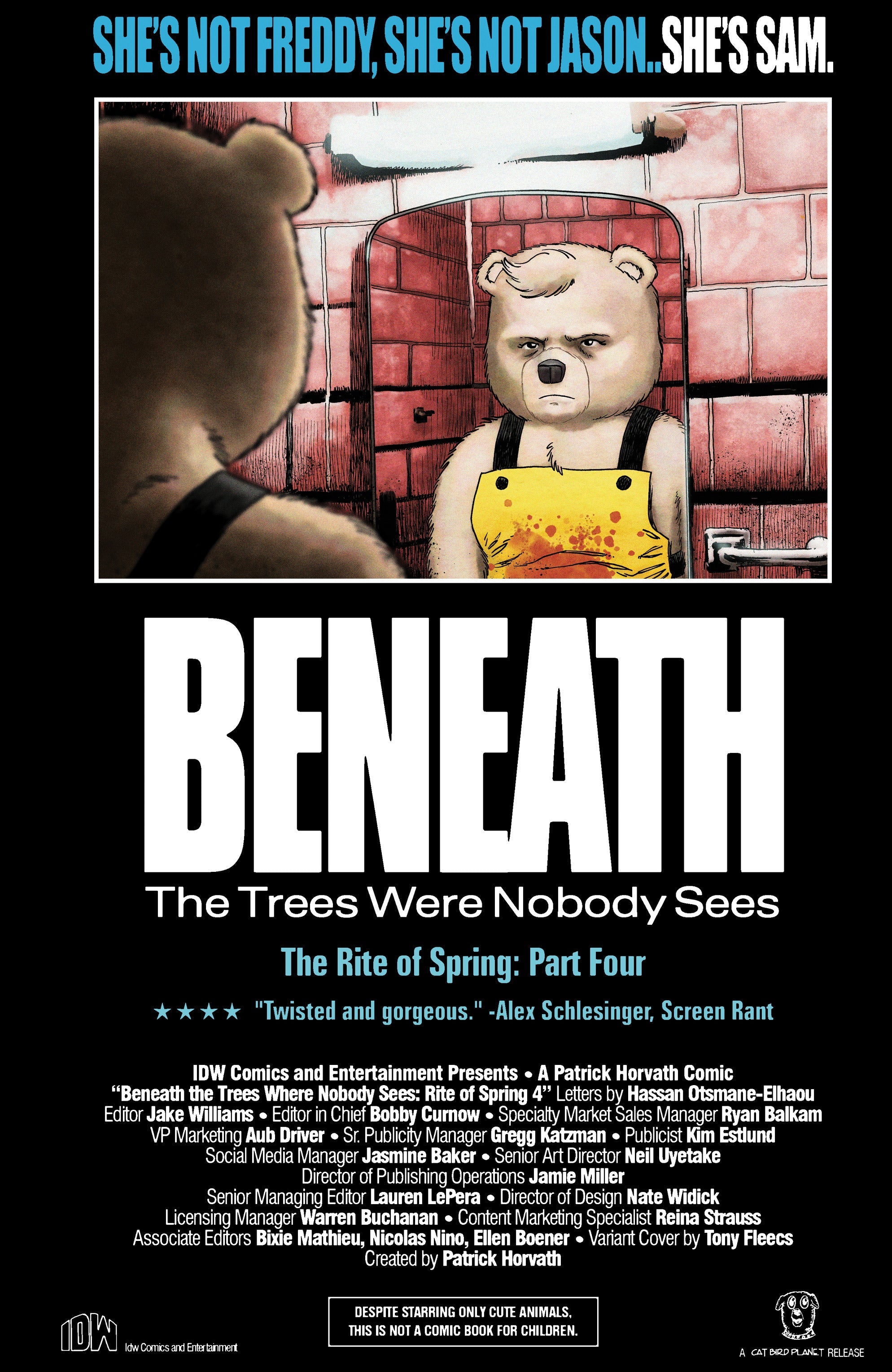 Beneath The Trees Where Nobody Sees Rite Of Spring #4 B Tony Fleecs Movie Homage Cover (11/12/2025) Idw