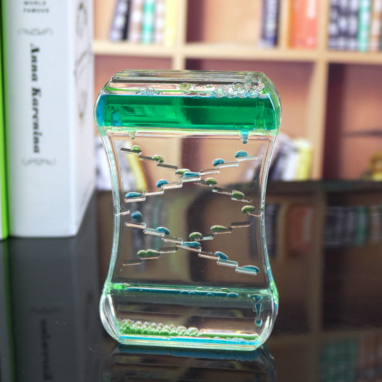 Creative Quicksand Liquid Hourglass – Modern Desk and Home Décor Ornament