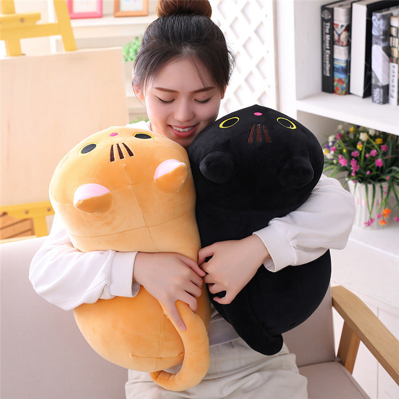 Soft Plush Fat Cat Doll – Cute Stuffed Animal Pillow Toy