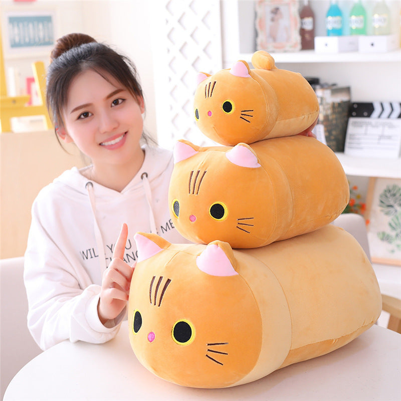 Soft Plush Fat Cat Doll – Cute Stuffed Animal Pillow Toy