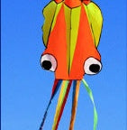 3D Octopus Kite – 4M Large Soft Kite with Handle and Line