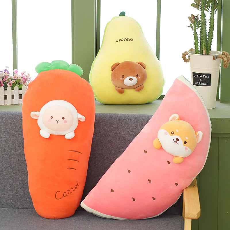 Plush Fruit Pillow – Soft Cushion Decor