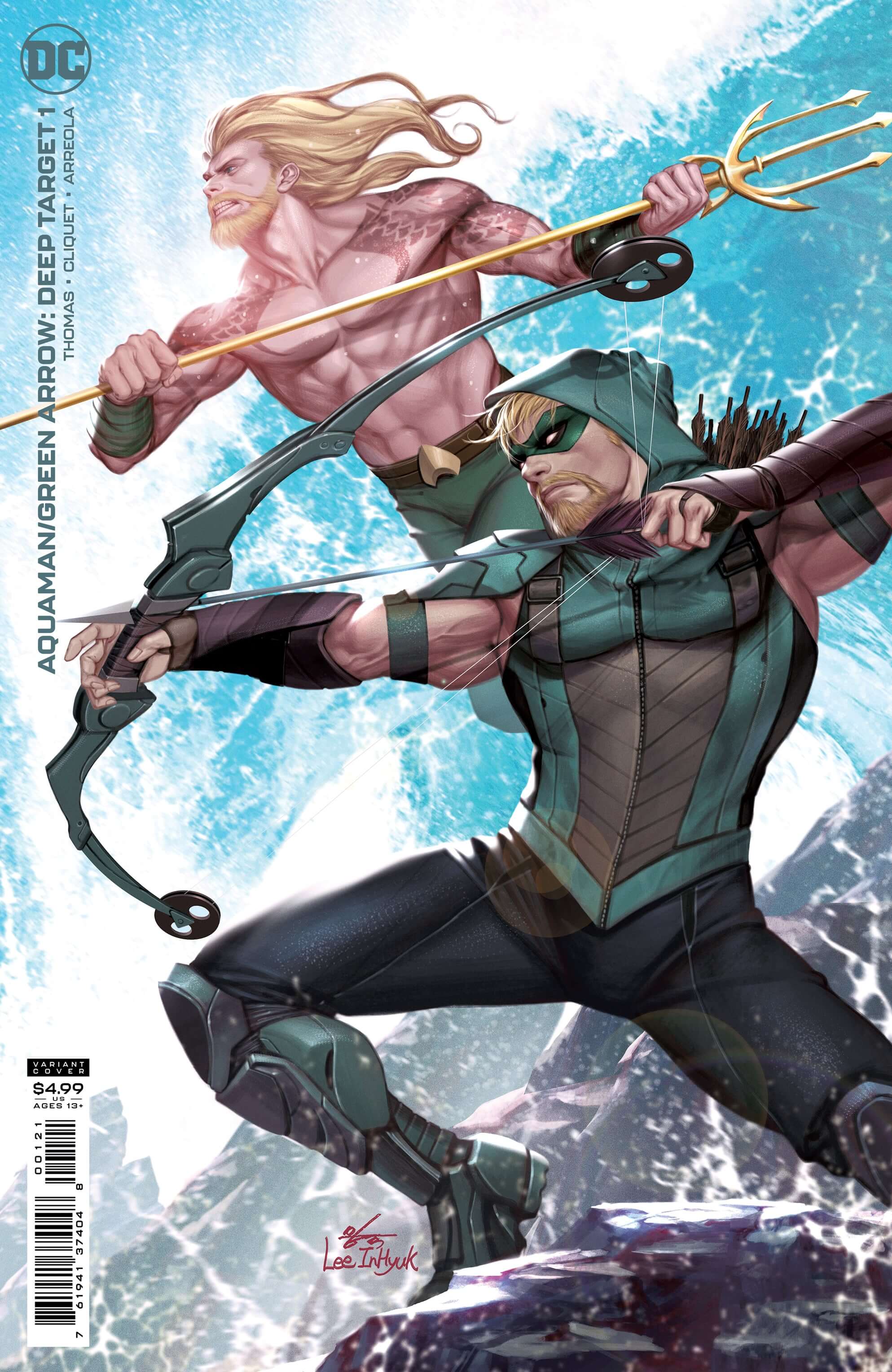 Aquaman Green Arrow Deep Target #1 (Of 7) B In-hyuk Lee Card Stock Variant (10/26/2021) Dc