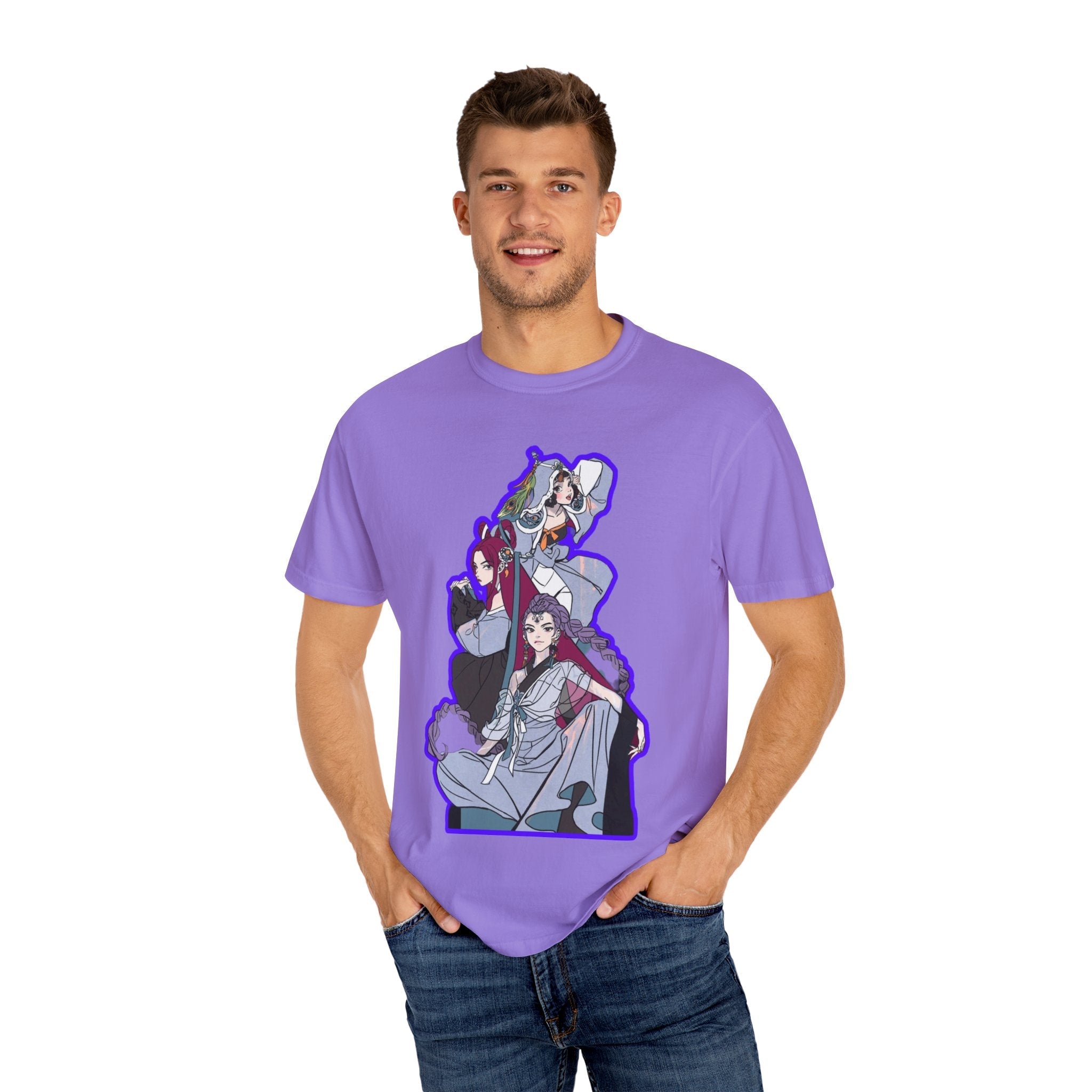 Anime-Inspired kpop Graphic Tee with Bold Text, Perfect for Fans of Japanese Culture, Casual Wear, Anime Conventions, Gift for Otaku