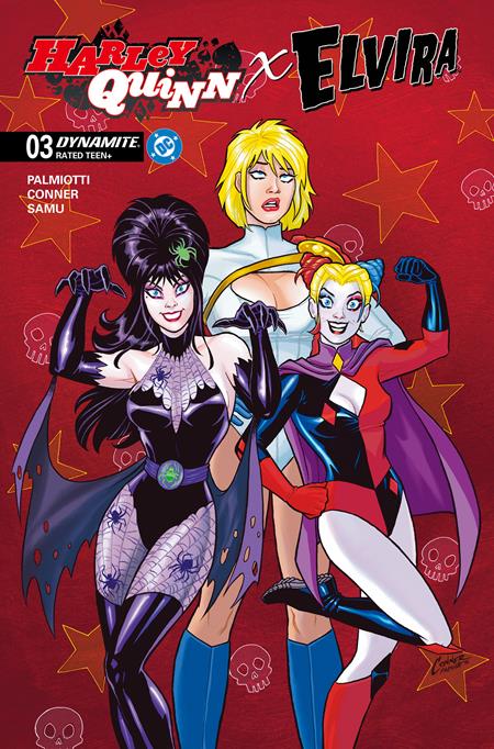 Harley Quinn X Elvira #3 A Amanda Conner Red (12/17/2025) Dynamite
