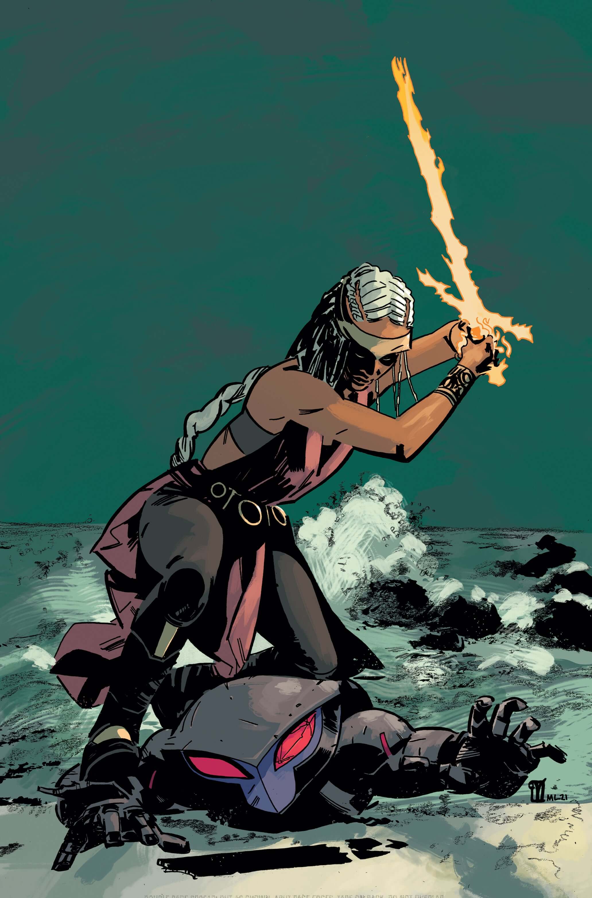 Black Manta #3 (Of 6) A Valentine De Landro Marissa Louise Chuck Brown (11/09/2021) Dc