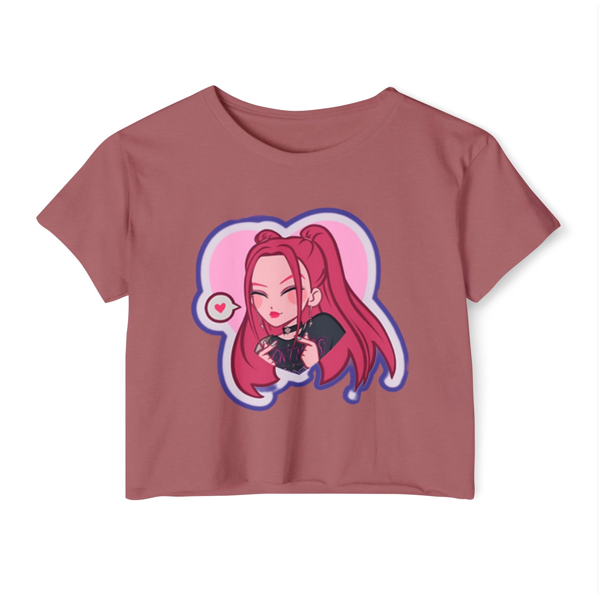 Copy of Idol style 3 Crop Top, Cute Anime Crop Top, Summer Festival Shirt, Graphic Tee for Music Festivals, Trendy Anime Apparel