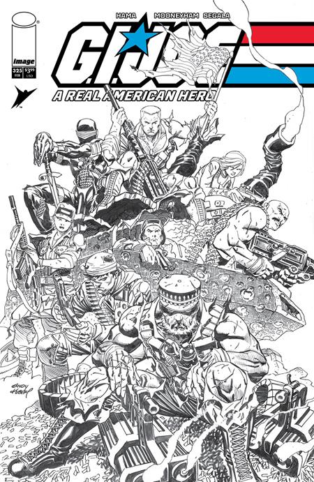 Gi Joe A Real American Hero #325 B Andy Kubert B&W Variant (02/11/2026) Image