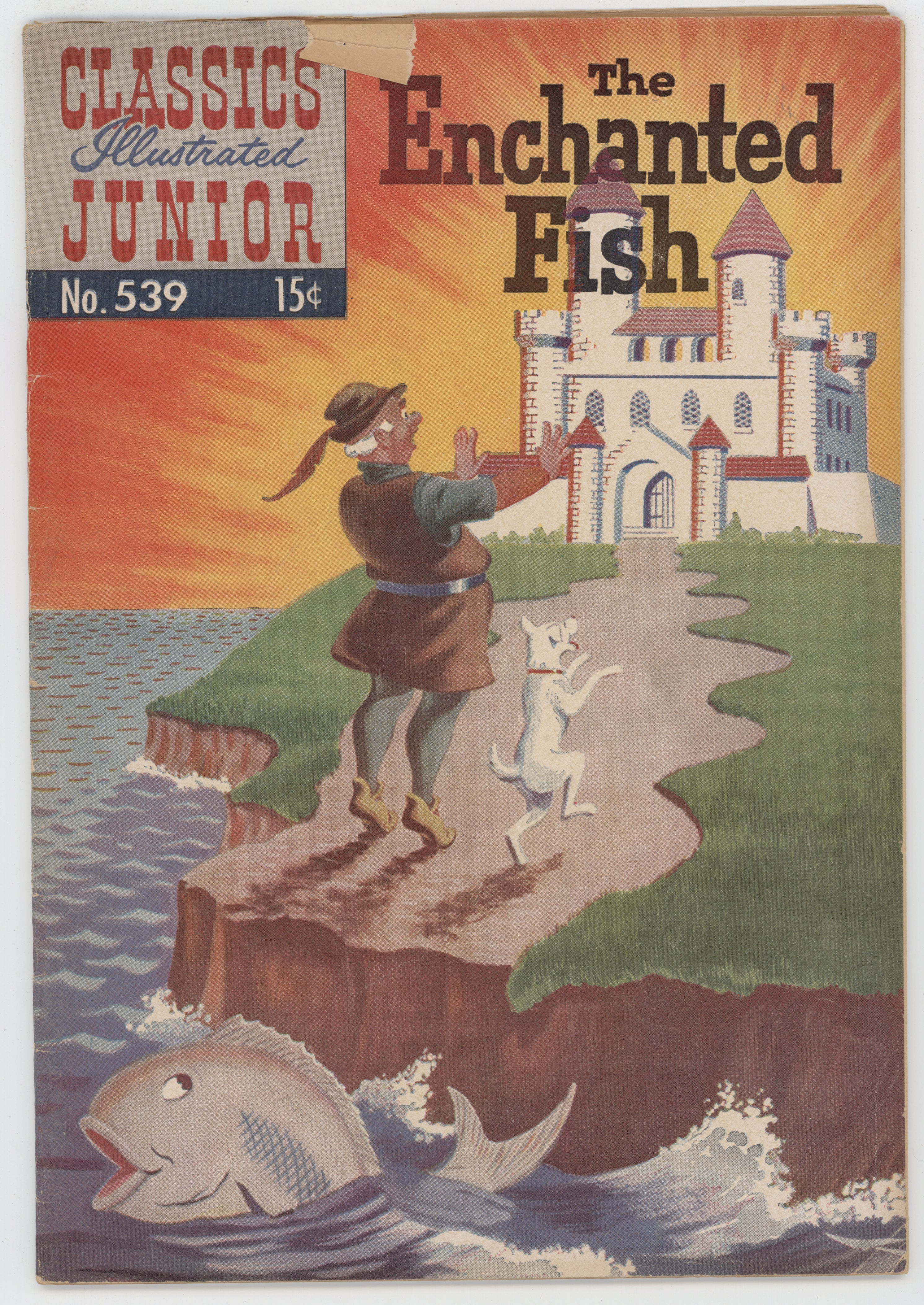 Classics Illustrated Junior 539 Gilberton 1957 VG Enchanted Fish HRN 562