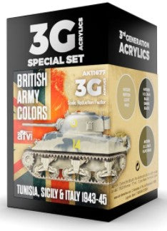 AK Interactive 11677 AFV Series: British Army Tunisia, Sicily & Italy 1943-45 3G