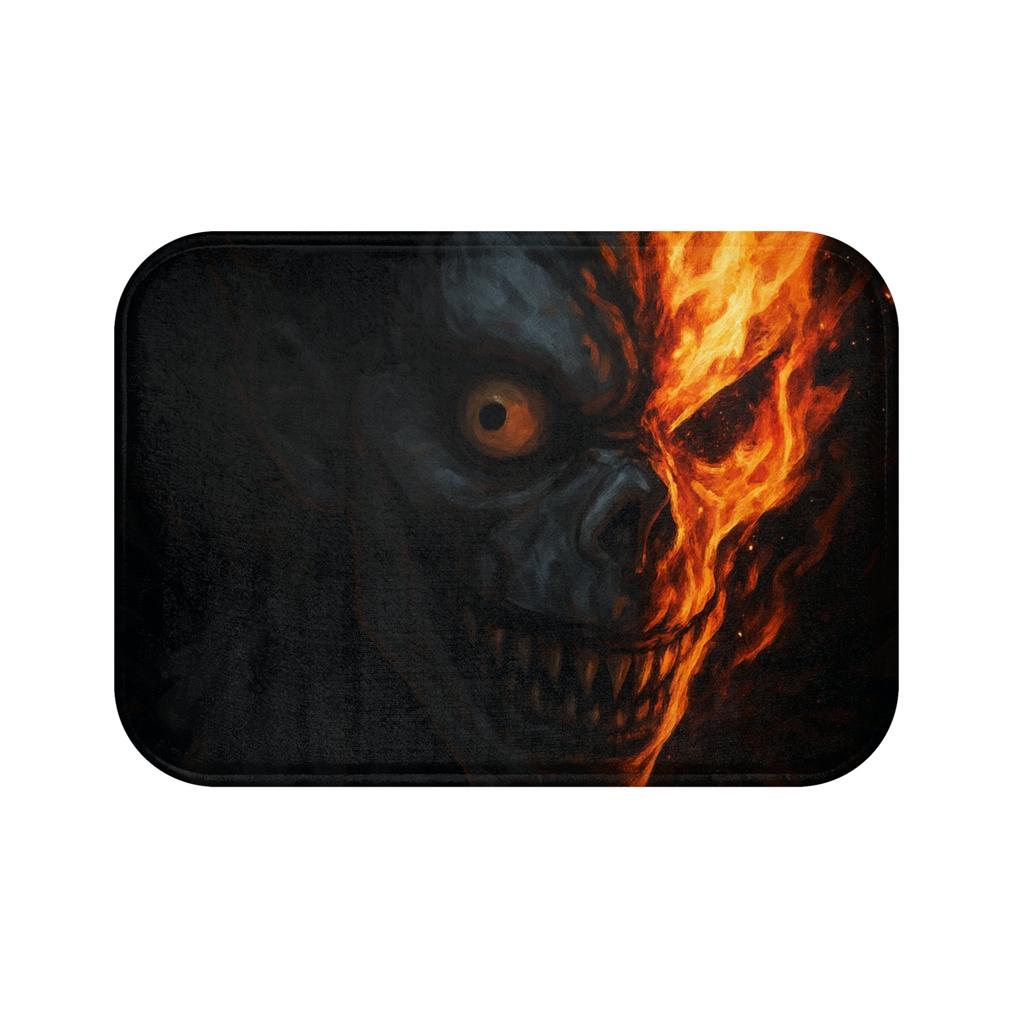 Spooky Skull Bath Mat - Perfect for Halloween Decor, Horror Lovers, Unique Bathroom Accessories, Floor Mat, Bath Decor