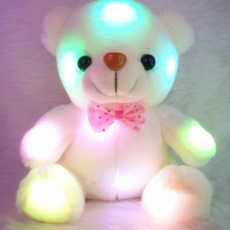 LED Glowing Teddy Bear – Soft Plush Light-Up Toy