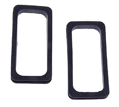 Walthers Cornerstone 933-977 HO Scale Diaphragms -- Black Rubber - 1 Pair