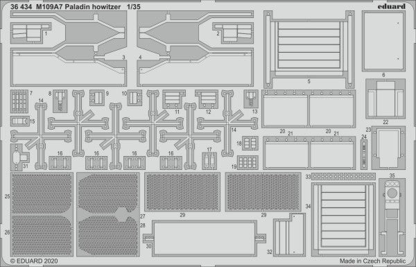 Eduard 36434 1/35 Armor- M109A7 Paladin Howitzer for PDA