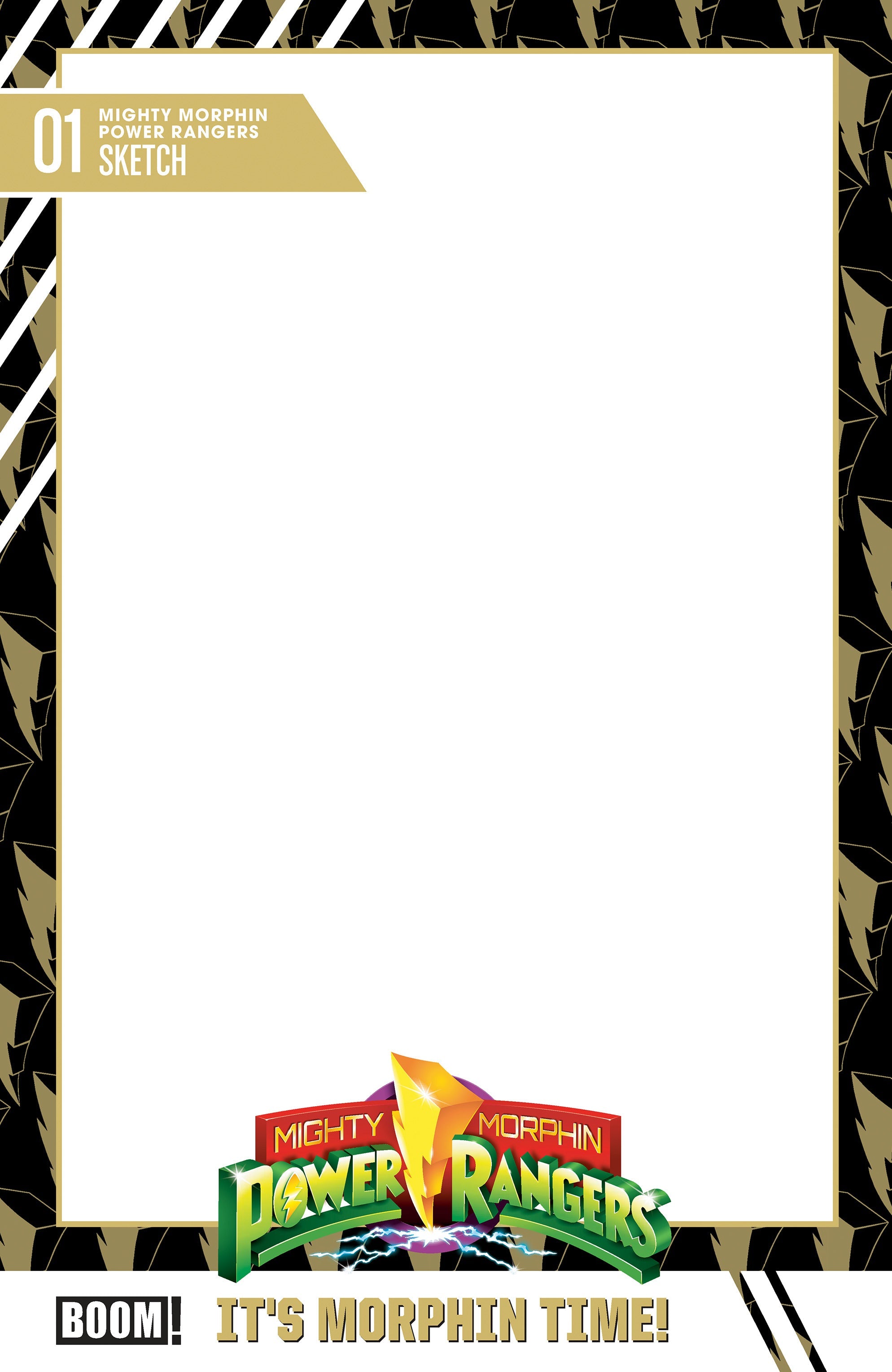 Mighty Morphin Power Rangers (2026) #1 D Trading Card Blank Sketch Variant (06/03/2026) Boom