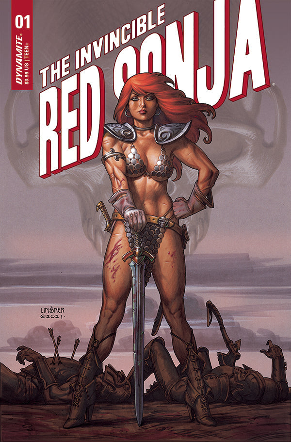 Invincible Red Sonja #1 B Joseph Michael Linsner (05/05/2021) Dynamite