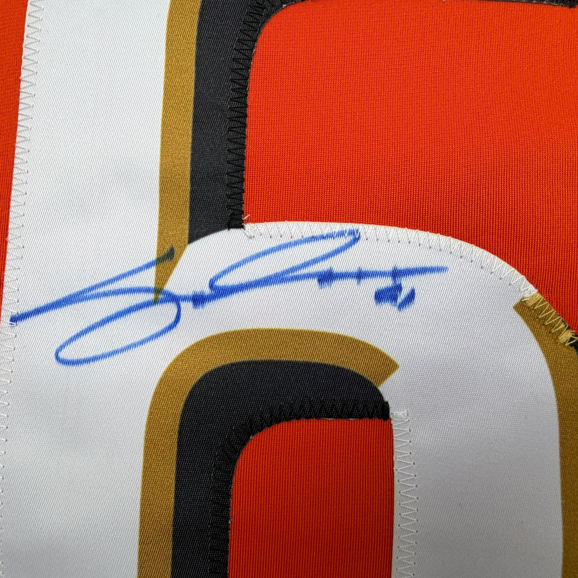Autographed/Signed Cutter Gauthier Anaheim Orange Hockey Jersey Beckett BAS COA