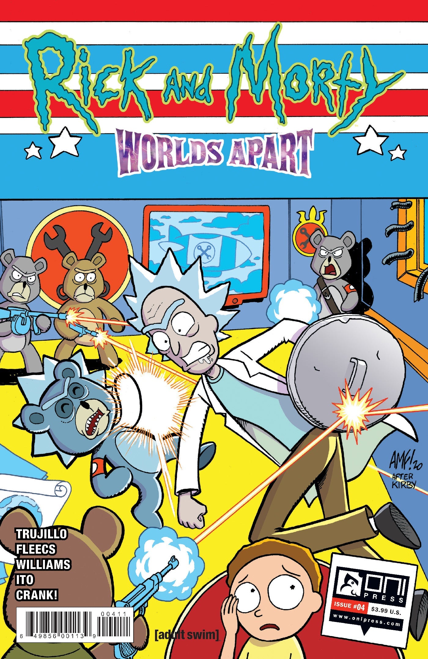 Rick And Morty Worlds Apart #4 A Tony Fleecs Captain America 1 Homage (05/05/2021) Oni