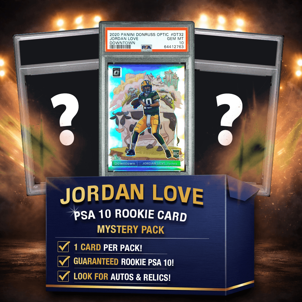 Jordan Love PSA 10 Graded Rookie Football Card Mystery Pack