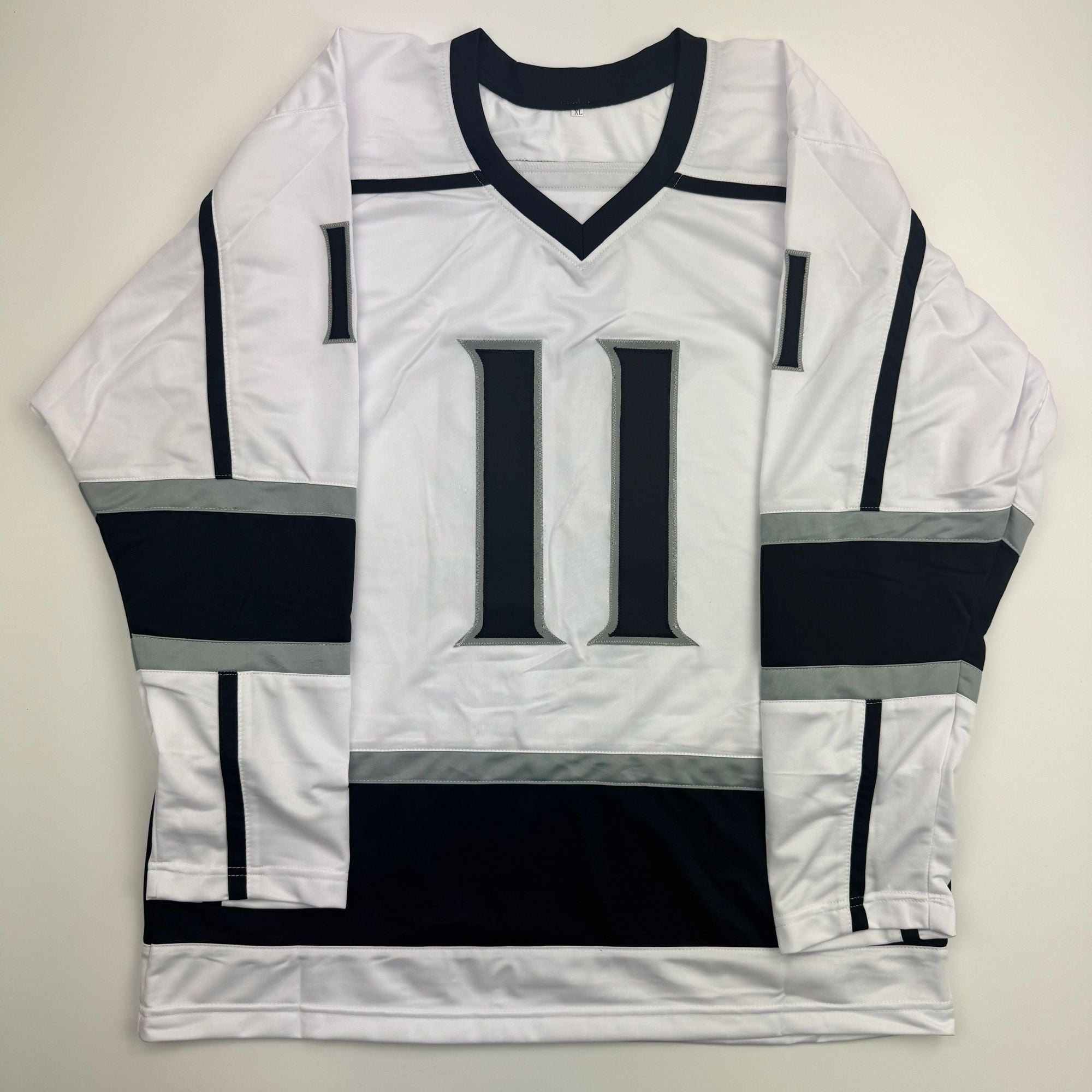 Autographed/Signed Anze Kopitar Los Angeles White Hockey Jersey JSA COA