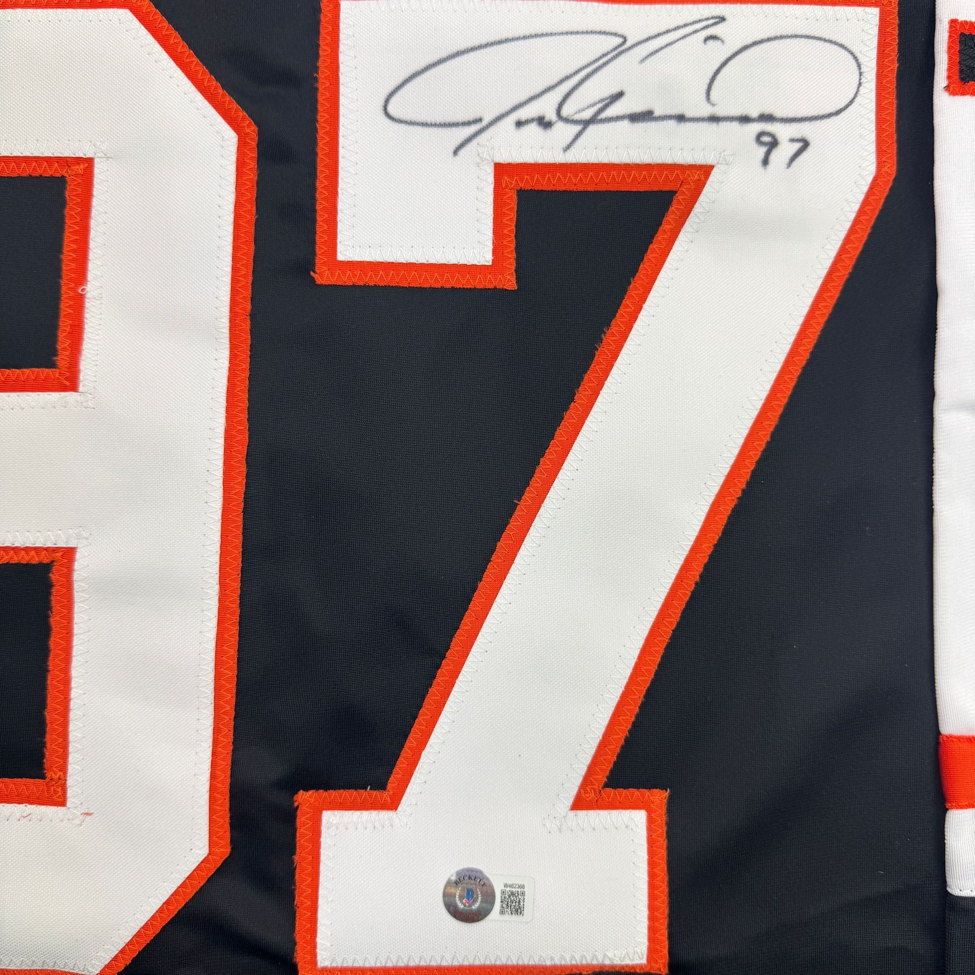 Autographed/Signed Jeremy Roenick Philadelphia Black Hockey Jersey Beckett BAS COA