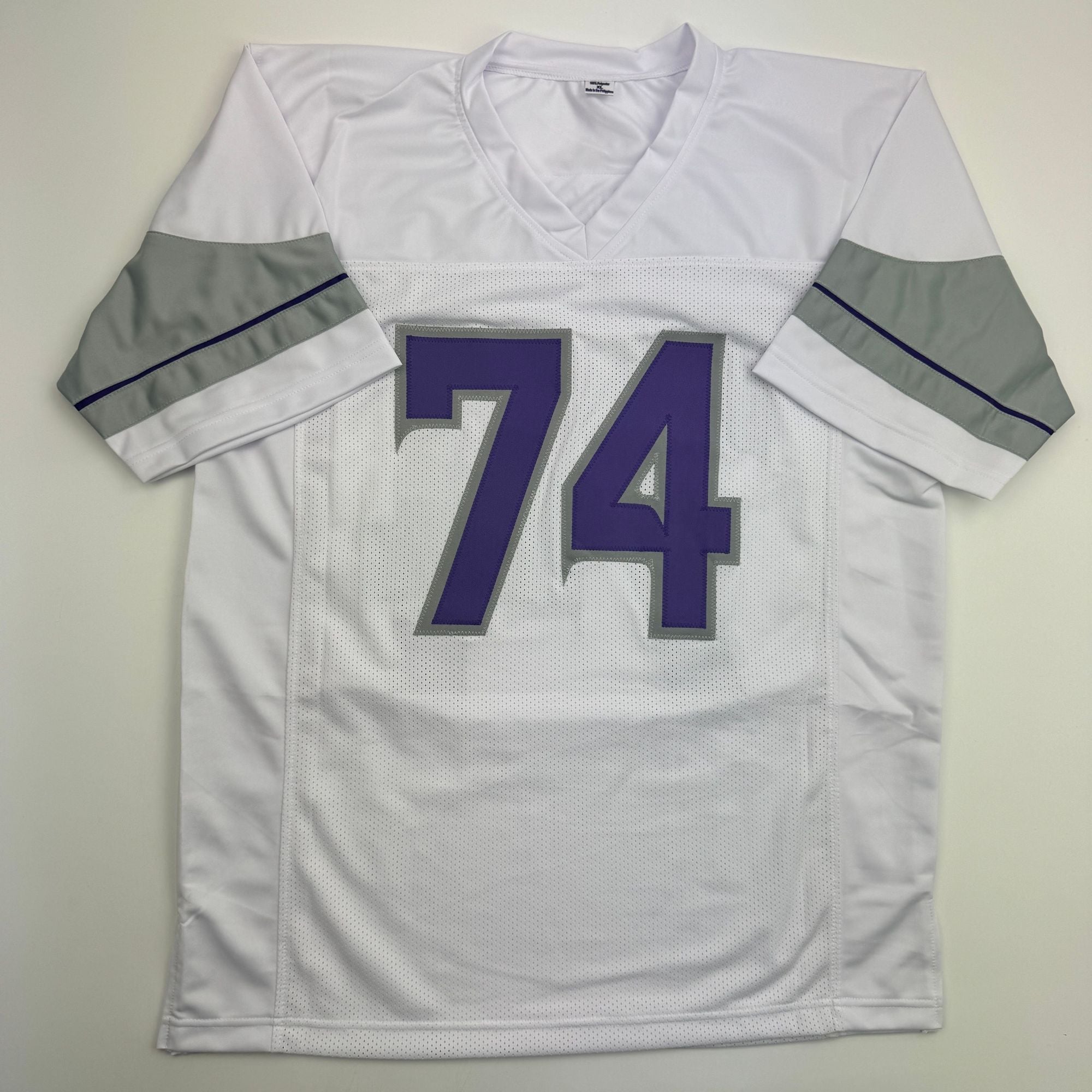 Autographed/Signed Donovan Jackson Minnesota White Alternate Football Jersey Beckett BAS COA