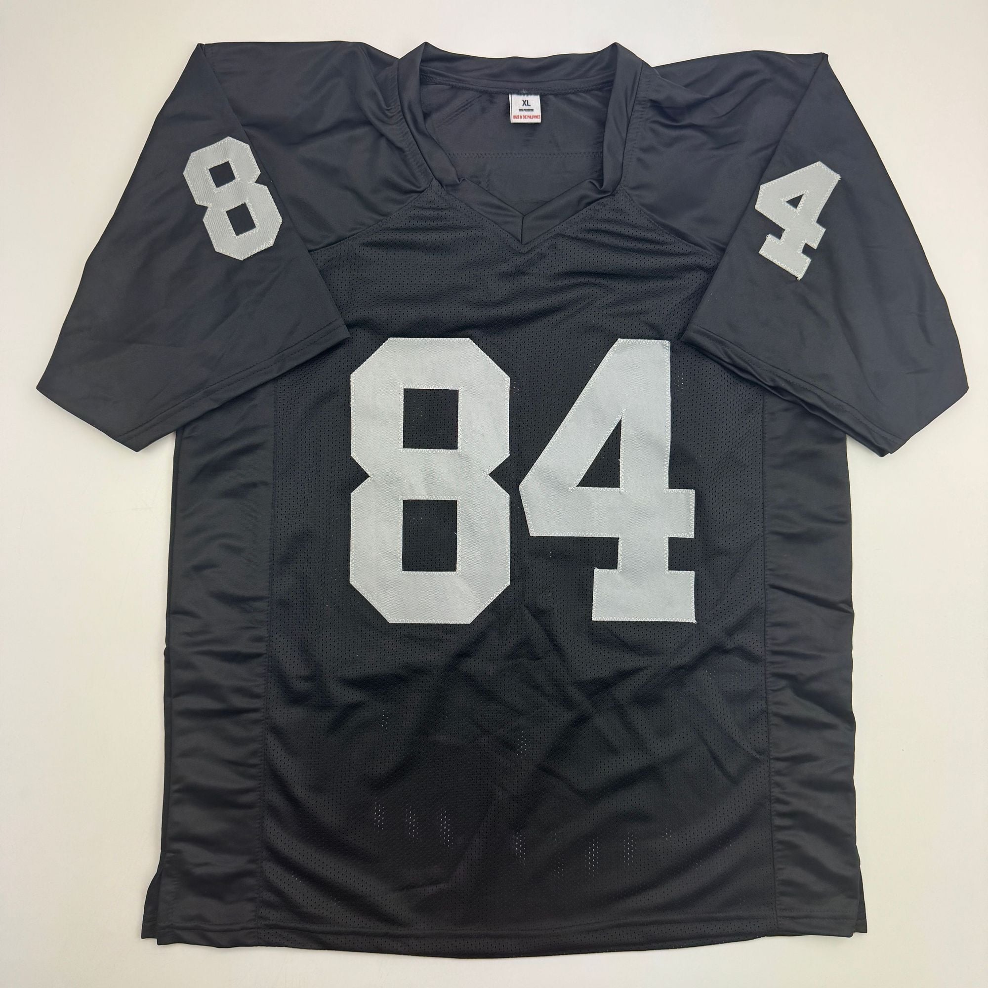 Autographed/Signed Antonio Brown Oakland Las Vegas Black Football Jersey JSA COA