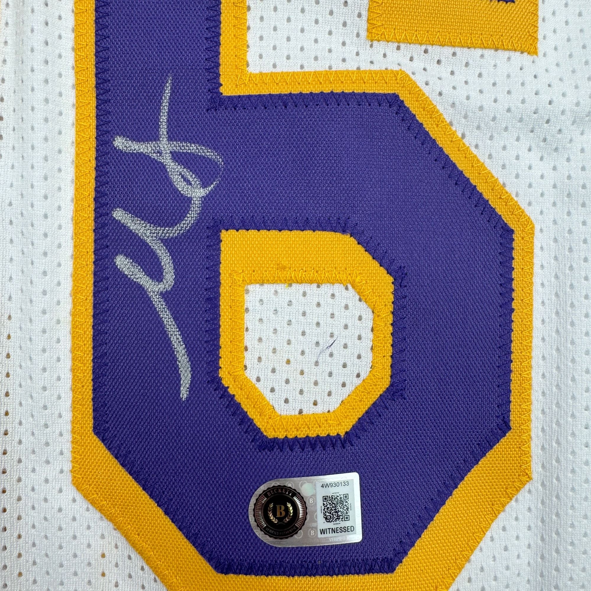 Autographed/Signed Marcus Smart Los Angeles White Basketball Jersey Beckett BAS COA