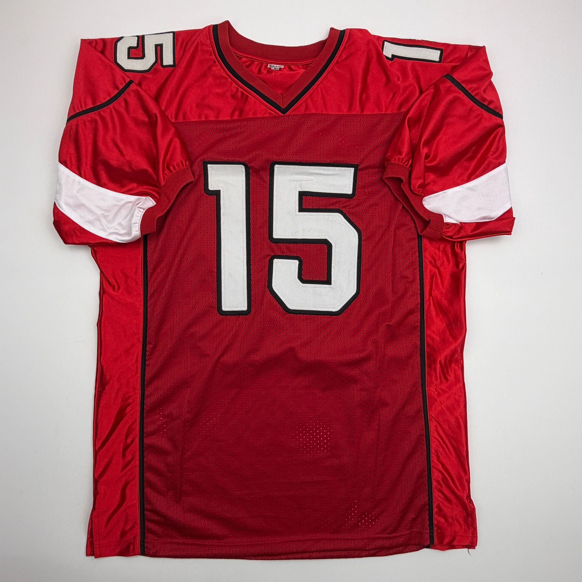 Autographed/Signed Michael Floyd Arizona Red Football Jersey JSA COA