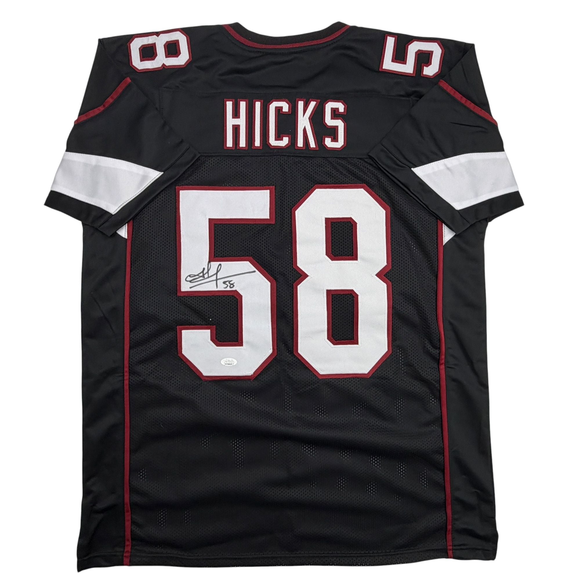 Autographed/Signed Jordan Hicks Arizona Black Football Jersey JSA COA