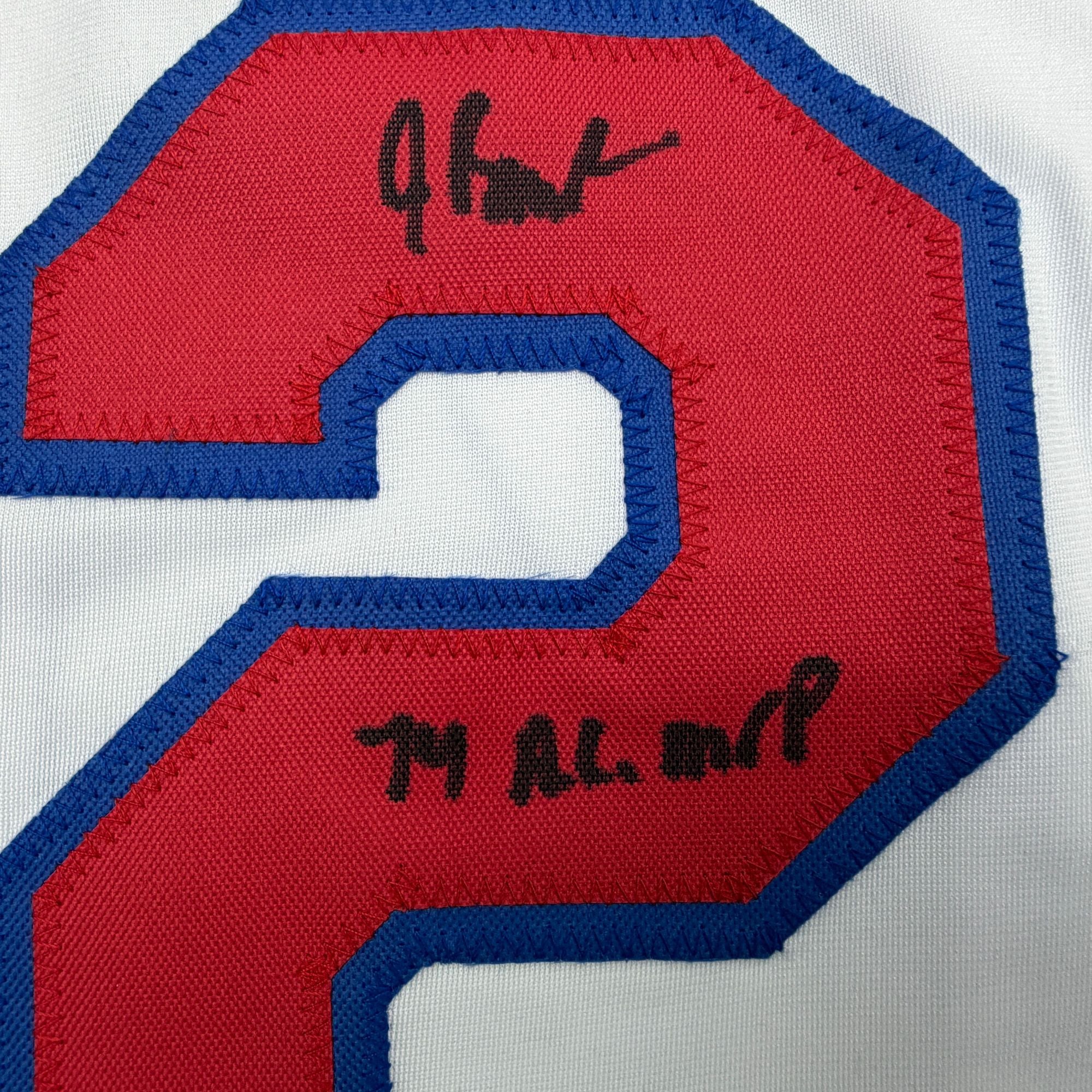 Autographed/Signed Jeff Burroughs Texas White Baseball Jersey Beckett BAS COA