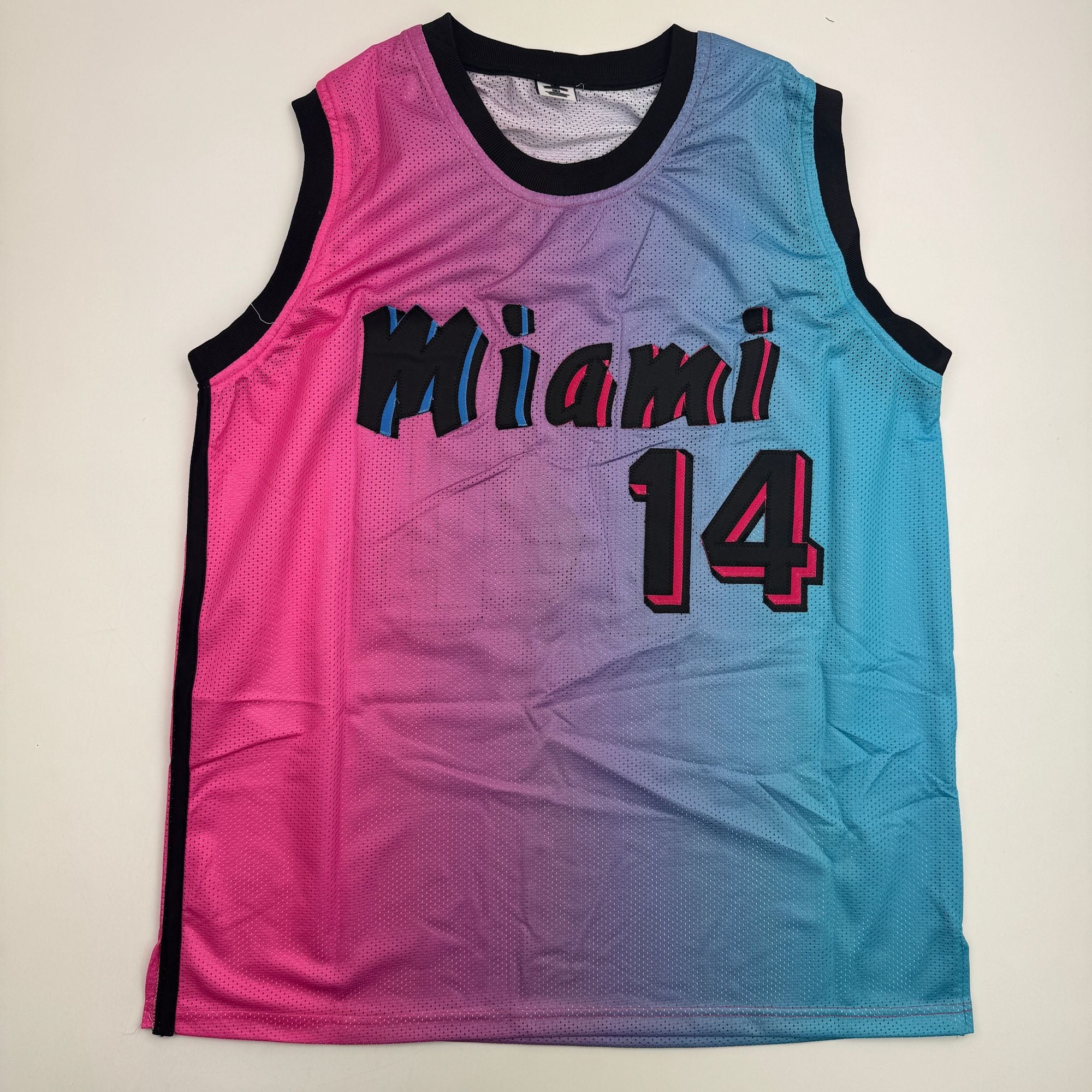 Autographed/Signed Tyler Herro Miami Vice Basketball Jersey JSA COA