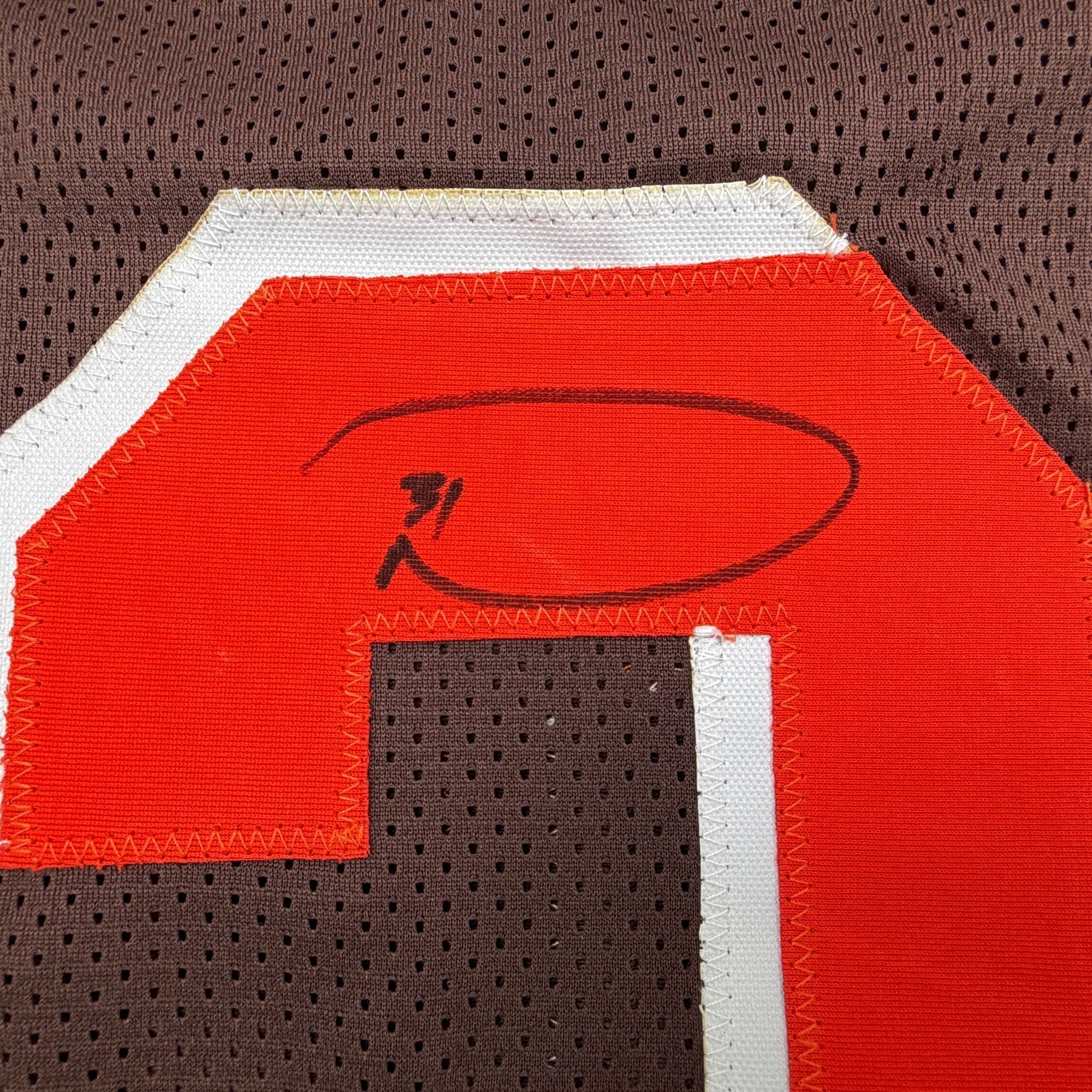 Autographed/Signed Donte Whitner Cleveland Brown Football Jersey Beckett BAS COA