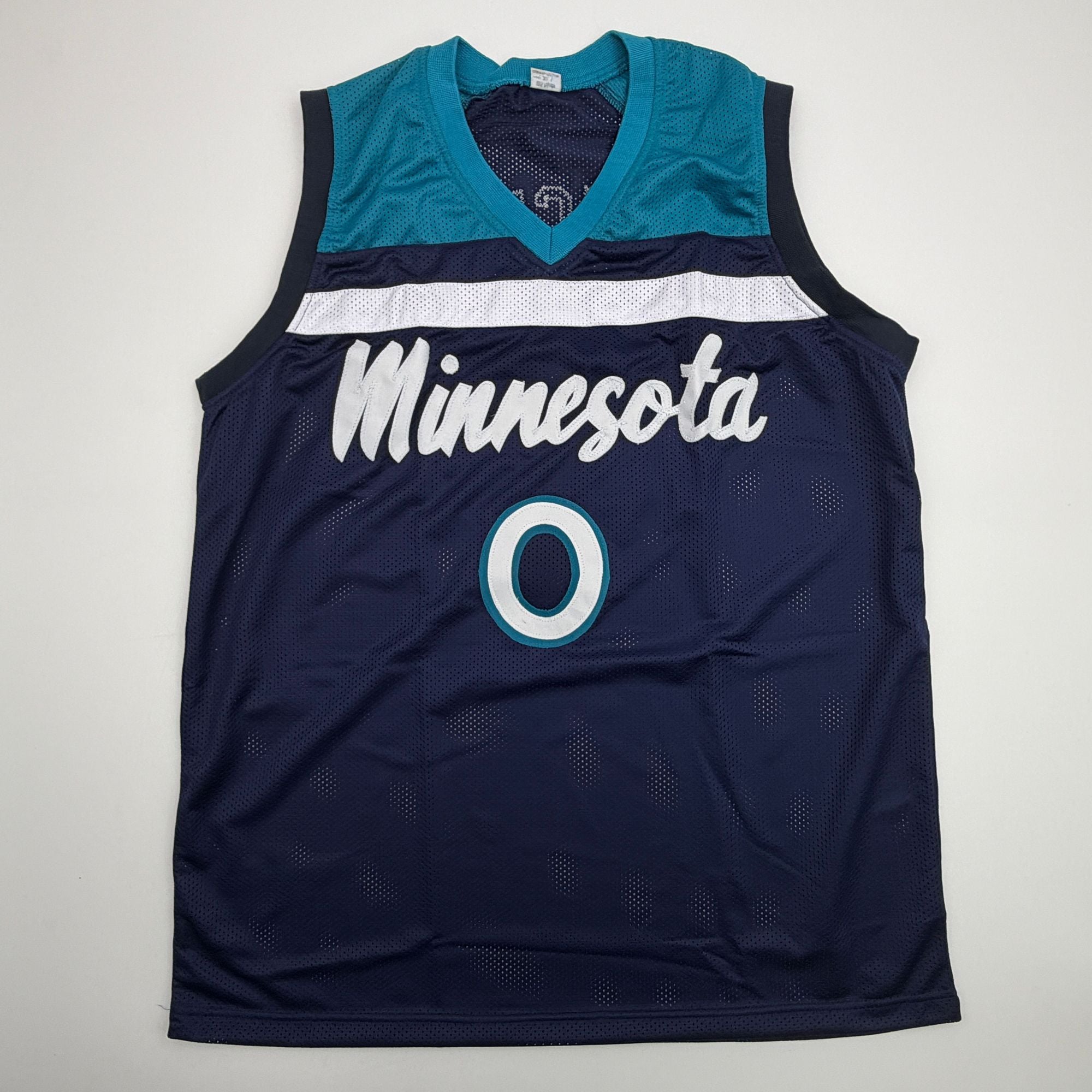 Autographed/Signed Donte Divincenzo Minnesota Blue Basketball Jersey Beckett BAS COA