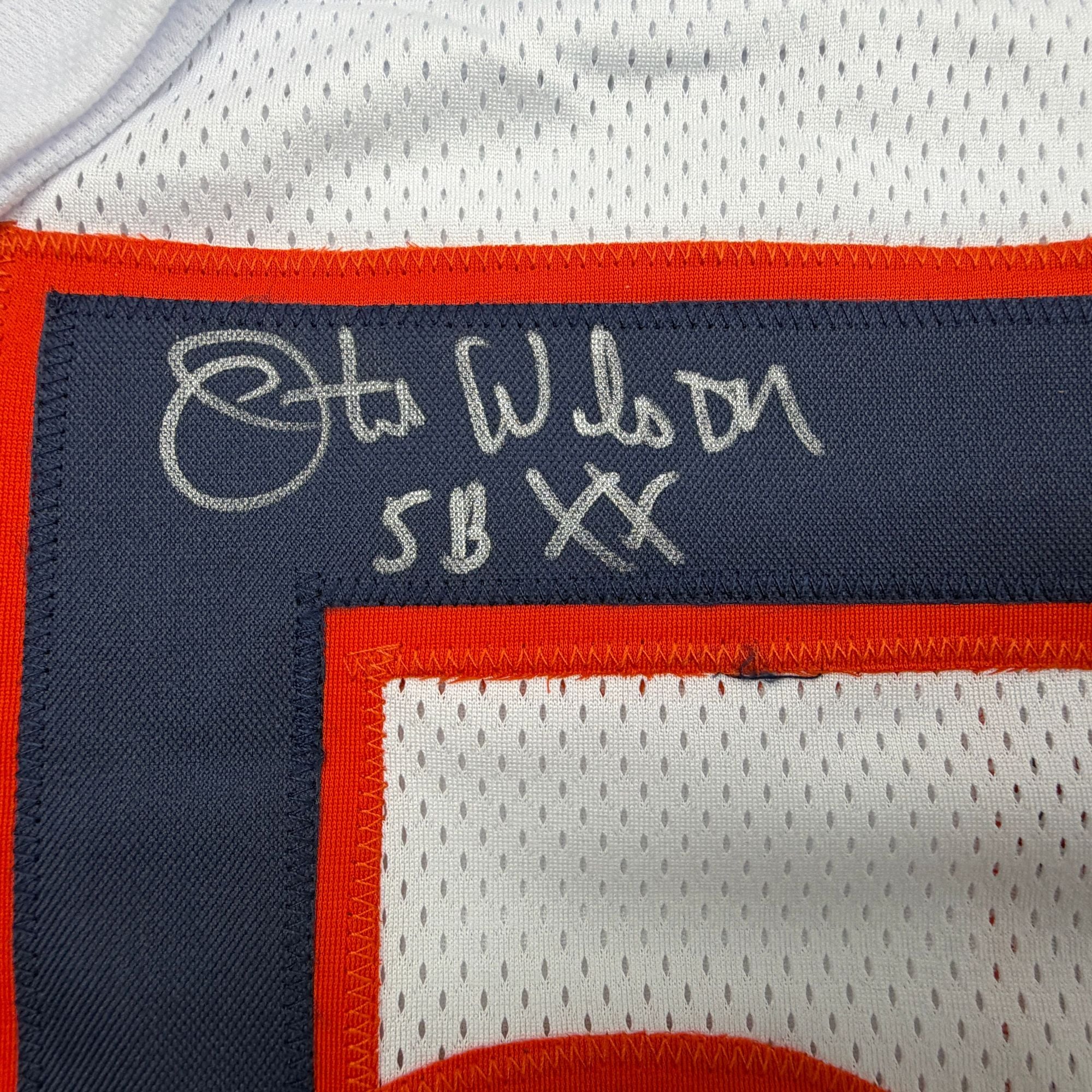 Autographed/Signed Otis Wilson Chicago White Football Jersey Beckett BAS COA