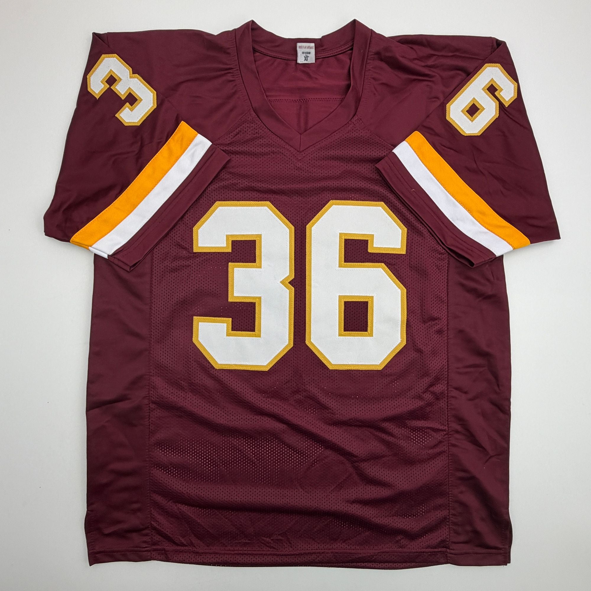 Autographed/Signed Timmy Smith Washington Maroon Football Jersey Beckett BAS COA