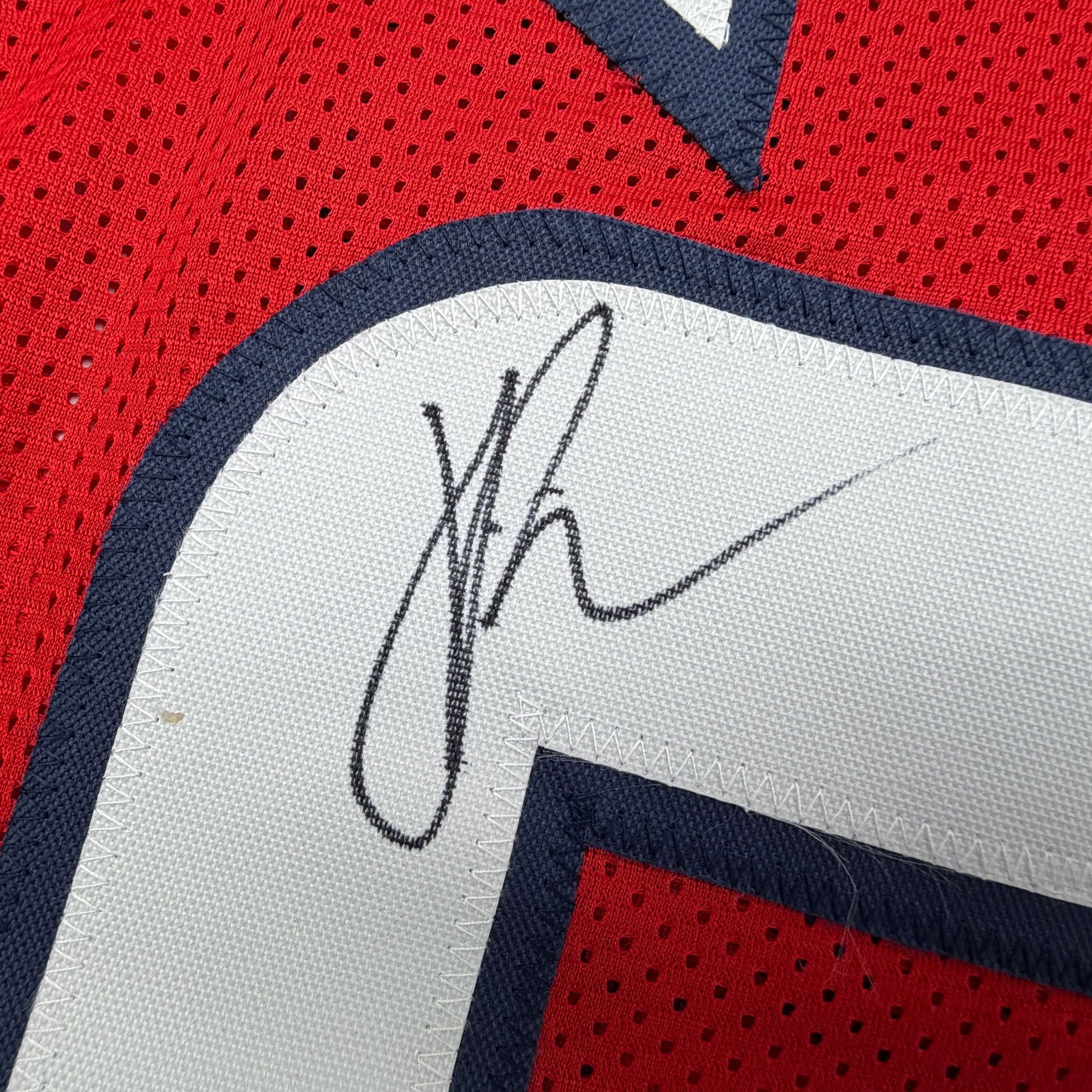 Autographed/Signed Jaylen Reed Houston Red Football Jersey JSA COA