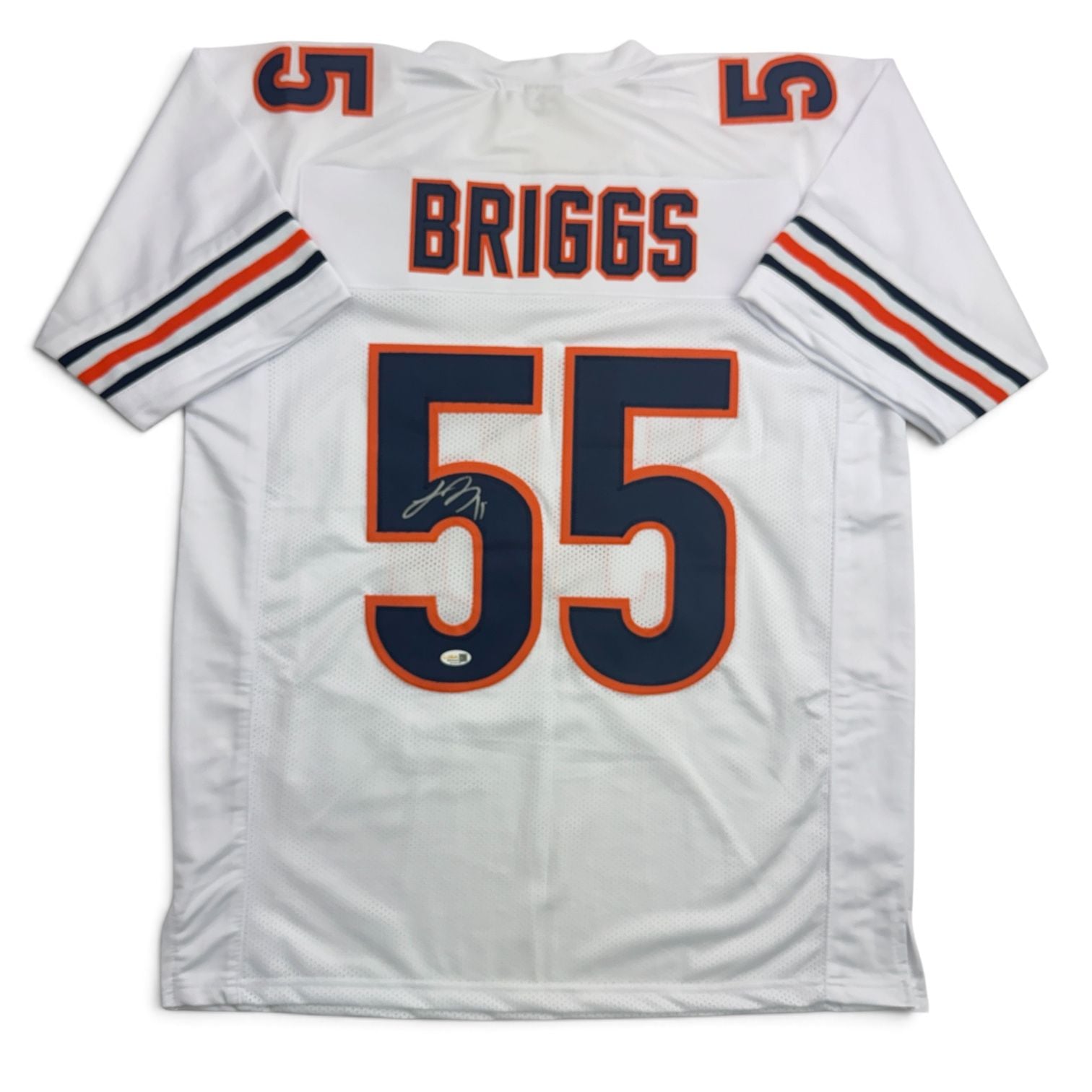 Autographed/Signed Lance Briggs Chicago White Football Jersey JSA COA