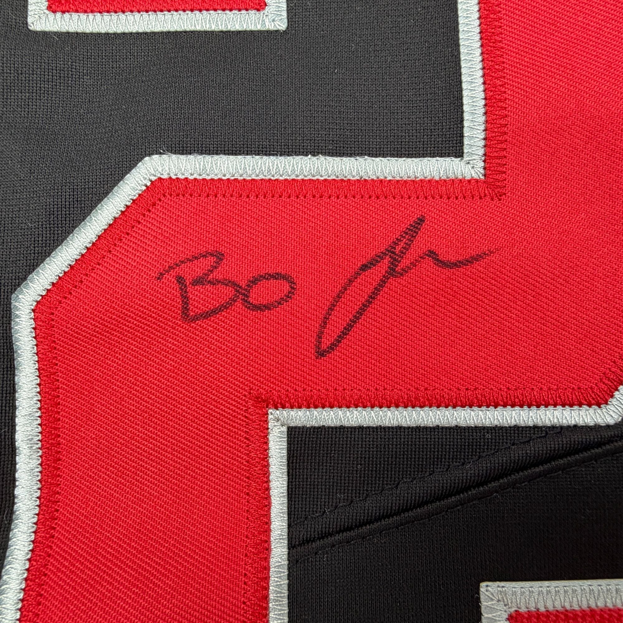 Autographed/Signed Lamar Bo Jackson Ohio State Black College Football Jersey Beckett BAS COA